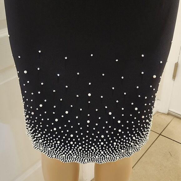 BRAND NEW MSK SHORT SLEEVE BEADED SHIFT DRESS - PLUS - Picture 12 of 16